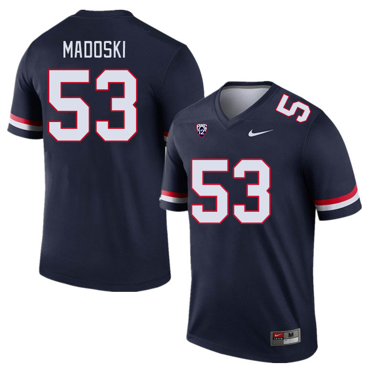 Men #53 Christian Madoski Arizona Wildcats College Football Jerseys Stitched Sale-Navy - Click Image to Close